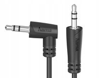 Hama Kabel Jack 3,5Mm - Jack 3,5Mm Kątowy 1,5M Czarny Hama