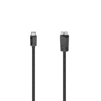 Hama Kabel USB-C-micro USB-B 3.2 Gen 1, 5 Gbit/s 0,75 m, czarny 