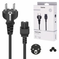 Hama KABEL ZASILAJĄCY koniczynka 2,5m sieciowy zasilacz laptop