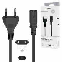 Hama KABEL ZASILAJĄCY ósemka rtv 1,5m wtyk EURO DO TV KONSOLI XBOX PS4 PS5