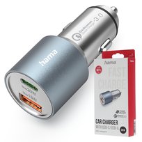 Hama Ładowarka Samochodowa Pd Qc 38 W Usb-C Usb-A