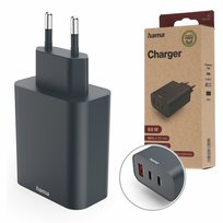 Hama Ładowarka Sieciowa Ecosential 65W Pd 2X Usb-C, 1X Usb-A, Antracyt