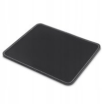 Hama Leather Look podkładka pod myszkę na biurko czarna 22x18 cm eko skóra Hama