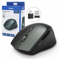 Hama myszka mysz bezprzewodowa MW-600 odbiorniki USB A USB C 2400 DPI Cicha
