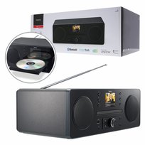 Hama - radio cyfrowe DAB+/Internet/CD/Bluetooth RX/App, czarne -