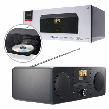 Hama - radio cyfrowe DAB+/Internet/CD/Bluetooth RX/App, czarne - - Hama Polska
