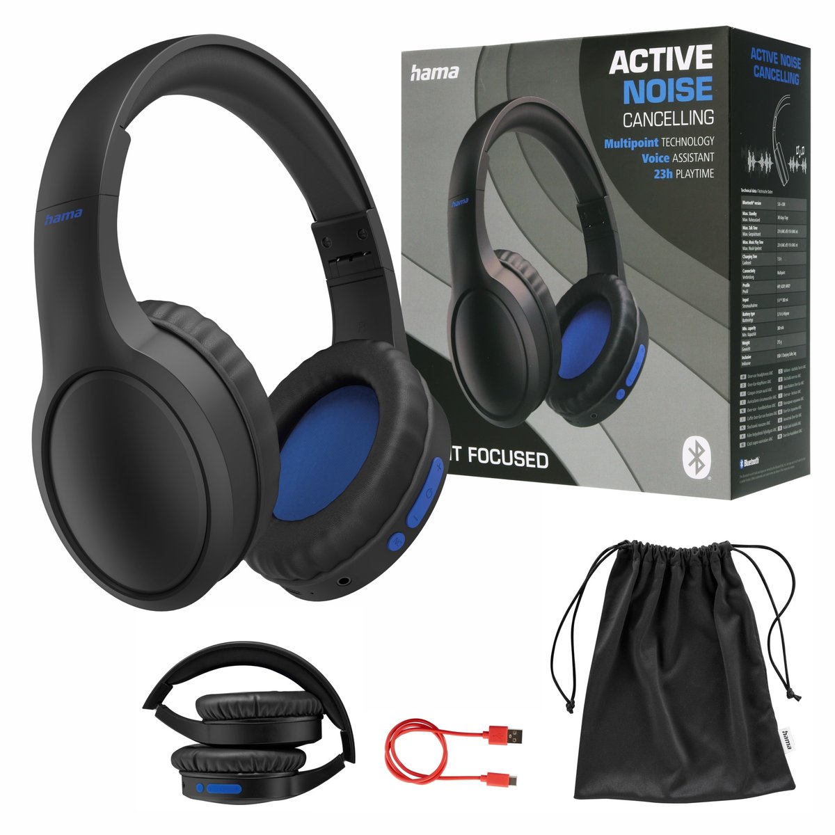 Hama Polska Hama SŁUCHAWKI bezprzewodowe bluetooth nauszne