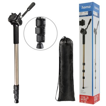Hama Statyw na aparat fotograficzny cyfrowy kamera selfiestick monopod foto - Hama Polska