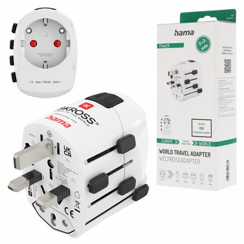 Hama uniwersalny adapter podróżny przejściówka Europa UK USA cały świat - Hama