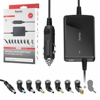 Hama uniwersalny zasilacz ładowarka samochodowa do laptopa 70W  końcówki