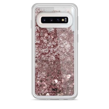Hama White Diamonds Sparkle Case Samsung Galaxy S10 Różowo-Złote Serca - Hama