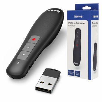 Hama Wskaźnik laserowy do prezentacji prezenter bezprzewodowy pilot 2w1 - Hama Polska
