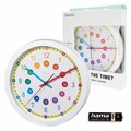 Hama zegar ścienny dla dzieci dziecięcy do nauki czasu edukacyjny kolorowy - Hama