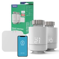 Hama zestaw 2X głowica termostatyczna WIFI SMART + przekaźnik mostek bramka