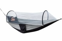 Hamak Turystyczny 2W1 Z Moskitierą Xxl 260X140 Cm Szary PerfectLife