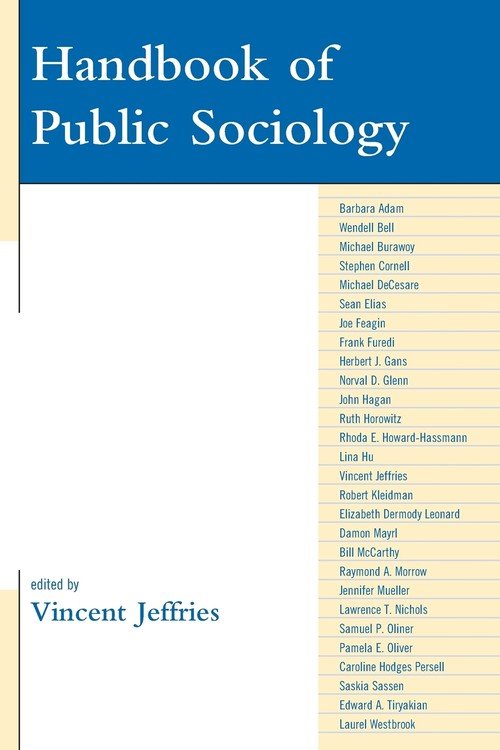 Handbook Of Public Sociology - Rowman & Littlefield Publishing Group ...