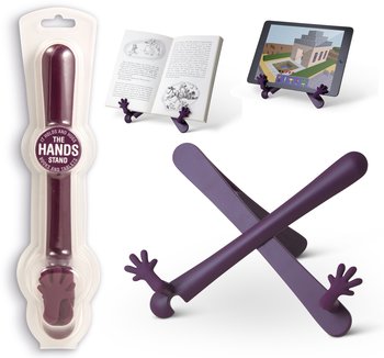 Hands stand aubergine - uchwyt do książki / tabletu - fioletowy - IF