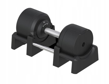 Hantel regulowana ciężarek 23,5 kg sztanga 14 POZIOMÓW REGULACJI czarny mat - Inna marka