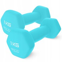 HANTELKI WINYLOWE DO TRENINGU FITNESS OBCIĄŻENIE WZMOCNIENIE MIĘŚNI 2x1 KG