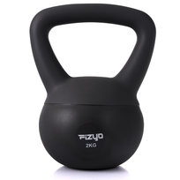 Hantla do Ćwiczeń FIZYO Ciężarek Odważnik Treningowy, Kula, Miękki Kettlebell, Trening Siłowy, Domowy, Fitness, Akcesoria Sportowe, Czarny 2kg