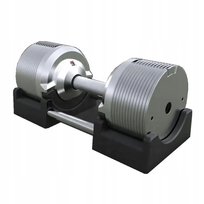 Hantla regulowana 32,5kg Sztangielka Srebrna regulacja co 1,5kg