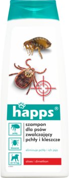 Happs szampon dla psów zwalczajacy pchły i kleszcze 250ml - Happs - Happs