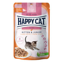 Happy Cat Kitten Junior Land Ente Kaczka w sosie 85g
