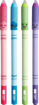 Happy Color, Długopis wymazywalny Buźki LOL, 0,5 mm, Niebieski, 4 szt. na blistrze - Happy Color
