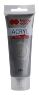 Happy Color, farba akrylowa, 75 ml, czarne srebro,  - Happy Color