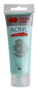 Happy Color, farba akrylowa, 75 ml, miętowy metalik - Happy Color