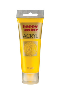 Happy Color, farba akrylowa, żółta, 75 ml - Happy Color