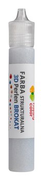 Happy Color, Farba strukturalna 3D - Perlen, brokat srebrny, 32 ml - Happy Color