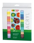 Happy Color, Farby akrylowe, 24 sztuki, 12 ml - Happy Color