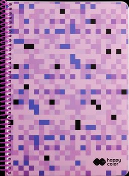 Happy Color, Kołonotatnik PIXI VIOLET, A4, 80g, 80 kartek w kratkę - Happy Color