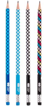 Happy Color, Ołówek trójkątny z gumką SKATE, 2B - Happy Color