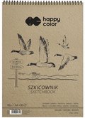 Happy Color, Szkicownik na spirali Ptaki A4, 90 g - Happy Color