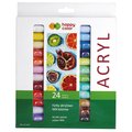 Happy Color, Zestaw farb akrylowych, 24x12 ml&nbsp;-&nbsp;Happy Color