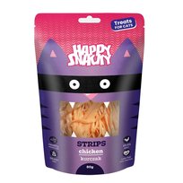 Happy Snacky Przysmak Dla Kota Mini Paski Z Kurczaka 80g