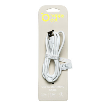 HappyDot Kabel USB-A/Lightning 12W biały - TelForceOne