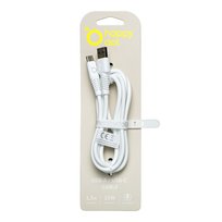 HappyDot kabel USB-A/ USB-C 15W, HDKS15-AC-00 biały 1,5m
