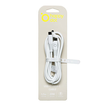 HappyDot Kabel USB-C 20W biały - TelForceOne