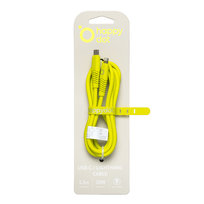 HappyDot Kabel USB-C/Lightning 20W limonkowy