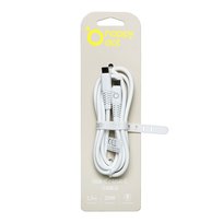 HappyDot kabel USB-C/ USB-C 20W, HDKS20-CC-00 biały 1,5m