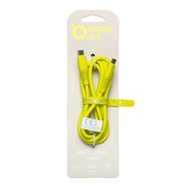 HappyDot kabel USB-C/  USB-C 20W, HDKS20-CC-11 limonka 1,5m