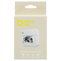HappyDot Minidrukarka termiczna (uniwersalna) + 2 rolki, HDMDT-00 biały