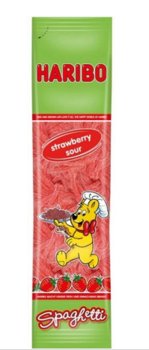 Haribo Spaghetti Fizz Truskawska kwaśne 200g - Haribo