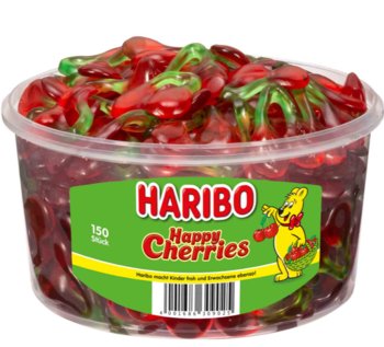 Haribo Żelki Happy Cherries Wiśnie 150Szt - Haribo