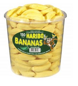 Haribo, żelki o smaku bananowym Banany, 150 sztuk - Haribo