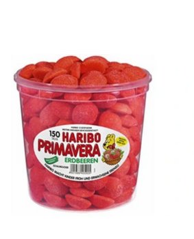 Haribo, żelki o smaku truskawkowym Primavera, 150 sztuk - Haribo