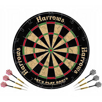 Harrows, Tarcza sizalowa Lets Play Darts Game Set - Harrows